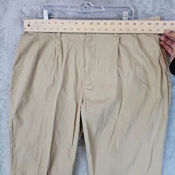 Vintage Polo Ralph Lauren Pants Mens 40X31 Beige Reverse Pleated Prospect Pant - Picture 7 of 10
